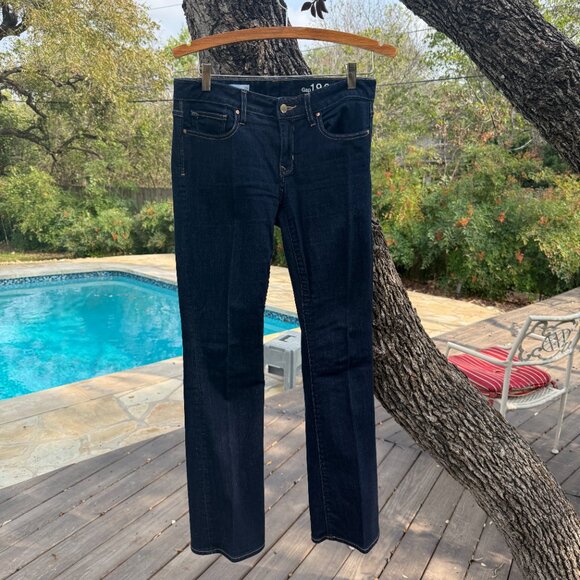 Gap 1969 perfect boot cut 28 Curvy dark wash jeans - Picture 1 of 4